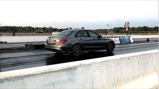 Mercedes C43 AMG 14 mile Race stock [upl. by Wunder]