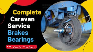 Complete DIY Caravan Service Brakes Wheel Bearings [upl. by Atsillac]