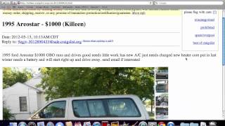 Craigslist Killeen Texas  Used Dodge Ford and Chevy Trucks Under 5000 Available [upl. by Esinart894]