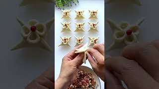 Dim Sum 🥟  Dim Sum Recipe  How to Make Momo  Dim Sum Shape shorts short shortvideo viralvide [upl. by Arikaahs]