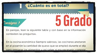 Desafío 1 quinto grado ¿Cuánto es en total páginas 10 y 11 del libro de matemáticas 5 grado [upl. by Rex]