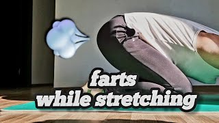 ASMR Guy farts while stretching on yoga mat [upl. by Eelirem866]