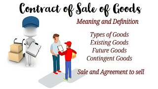 Sales of Goods Act goods typesofgoods future existing contingent goods agreementtosell Tamil [upl. by Damalis]