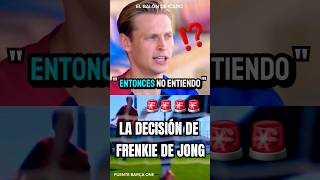 🚨FRENKIE DE JONG SE SINCERA SOBRE LA DECISIÓN DE NO OPERARSE ENTREVISTA EN BARÇA ONE fcbarcelona [upl. by Willdon]