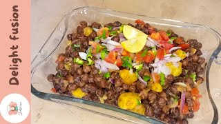 kalay chanay ki chaat  chana chaat recipe by delight fusion 😍 [upl. by Olotrab256]