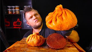 GIANT DUMPLINGS FRIED KHINKALI Hash browns ASMR MUKBANG АСМР МУКБАНГ 먹방 大食い たべる [upl. by Ayatnahs]