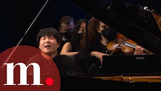 Mao Fujita and Gábor TakácsNagy perform Mozarts Piano Concerto No 20  Verbier Festival 2021 [upl. by Ggerc]