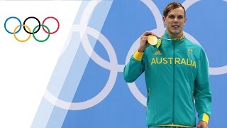 Australias Chalmers wins gold in Mens 100m Freestyle [upl. by Odlopoel]