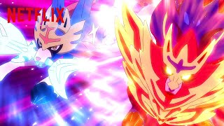 Zacian🗡  Zamazenta🛡 vs Eternatus  Pokémon Journeys The Series  Netflix After School [upl. by Zeena529]