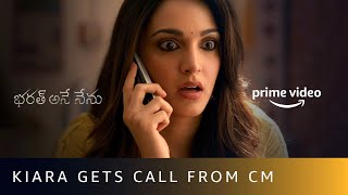 Will Kiara Advani go on the date  Bharat Ane Nenu  Mahesh Babu Prakash Raj  Amazon Prime Video [upl. by Elleoj]