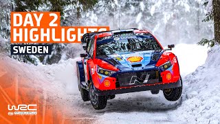 Day 2 Highlights  WRC Rally Sweden 2024 [upl. by Pharaoh]