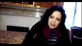 SANREMO 2014 Antonella Ruggiero intervista 19 Febbraio [upl. by Nealon]