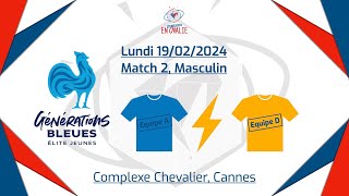 Equipe A vs équipe D Match 2 Masculin M18 [upl. by Aillij]