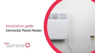 Electric convector panel heater installation [upl. by Leur]