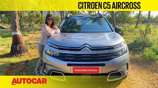 2021 Citroen C5 Aircross review  French revolution  First Drive  Autocar India [upl. by Olodort]