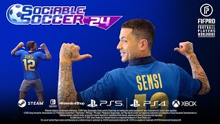 Sociable Soccer 24  Switch Launch Trailer [upl. by Ennairek]