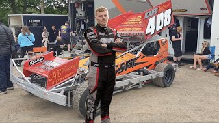 BriSCA F1 Heat 1 Foxhall Stadium Ipswich 220624 [upl. by Cherrita904]