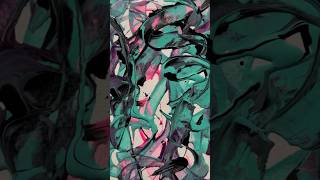 Abstr41111 An abstract painting with acrylic Paints [upl. by Johathan]