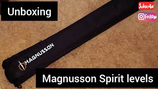 Unboxing Magnusson spirit level  Magnusson spirit level set review  Set of 4 spirit levels [upl. by Nahtaj]