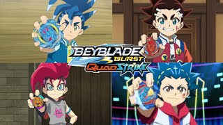 All Introductions Of Beyblades In Beyblade Burst QuadStrike [upl. by Ssecnirp795]