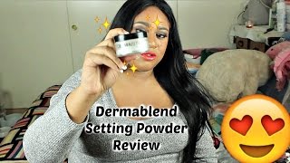 Dermablend Setting Powder Review StartingSomethingBeautiful [upl. by Akemhs]