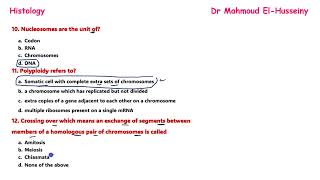 MCQ Cytogenetics من المذكرة دمحمود الحسيني [upl. by Anirt]