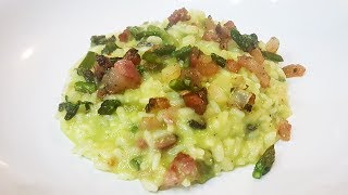 RISOTTO ASPARAGI E GUANCIALE  FoodVlogger [upl. by Laughlin]