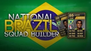 Fifa 12  National Squad Builder BRAZIL With SIF Neymar amp SIF Lucas [upl. by Ellehsar769]