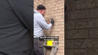 Staining outside brick  Behind The Scenes on Holmes on Homes [upl. by Hodosh]