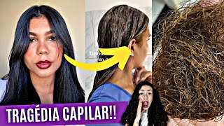 DESCOLORIU HENÊ PRA FICAR RUIVA E FICOU FOI SEM CABELO Entenda o caso [upl. by Atnom793]