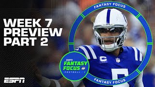 Week 7 Preview Part 2  TNF Recap  Fantasy Focus 🏈 [upl. by Abdulla]