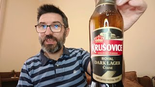 Pivo KRUŠOVICE ČERNE  Kraljevski Tamni Lager [upl. by Rratsal]