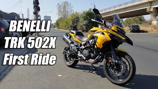 Benelli TRK 502X  First Ride [upl. by Nasas]