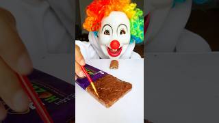 Clowns GENIUS CHOCOLATE FOOD HACK 🍫😱👻shorts funny comedy ytshorts tiktok viral food [upl. by Bolte237]