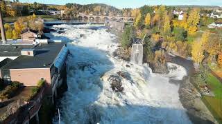 Høstfarger ved Hønefossen i Ringerike [upl. by Jarrett465]