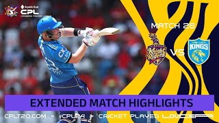 Extended Highlights  Trinbago Knight Riders vs Saint Lucia Kings  CPL 2024 [upl. by Tolkan]