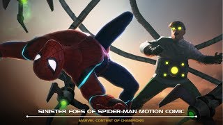 Sinister Foes of SpiderMan Motion Comic  Marvel Contest of Champions [upl. by Ahsyas]