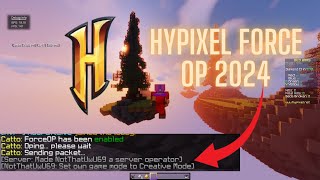 Minecraft Hypixel ForceOP  WORKING 2024 [upl. by Hgierb]