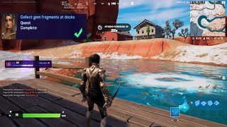 Collect gem fragments at docks fortnite [upl. by Nesyt144]