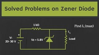 Solved Problems on the Zener Diode [upl. by Greene]