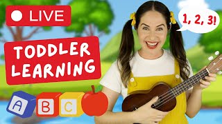 🔴 247 Toddler Learning  Sing play amp learn with Ms Catherine  Counting opposites colors amp more [upl. by Airpal]