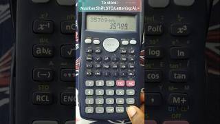 How to save a number in calculatormathstricksexam calculatoraptsongsshortsexplore easy [upl. by Amehsyt196]