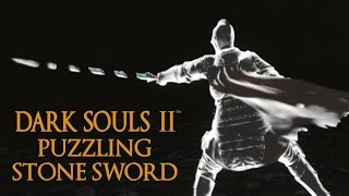 Dark Souls 2 Puzzling Stone Sword Tutorial dual wielding w power stance [upl. by Acnoib]