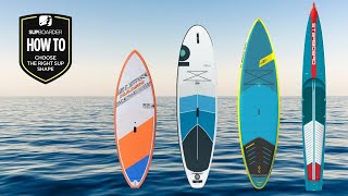 How To Choose The Right Board  Understanding SUP Shapes [upl. by Rainer]