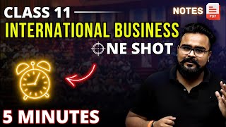 INTERNATIONAL BUSINESS Class 11 ONE SHOT  business studies chapter 11  GAURAV JAIN [upl. by Feigin]