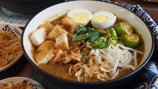 How to cook Mee Rebus 马来卤面 Malay Food Noodles with Gravy • Singapore Hawker Food Recipe [upl. by Atyekram]