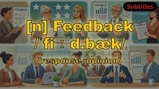 n Feedback meaning response opinion with 5 examples [upl. by Eloccin]