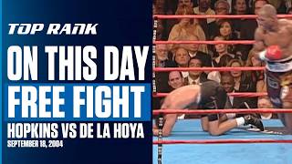 Hopkins Folds De La Hoya With INSANE Body Shot  ON THIS DAY  FREE FIGHT [upl. by Timothea]