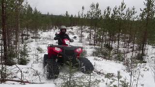 Polaris ATV with tracks [upl. by Bilbe]