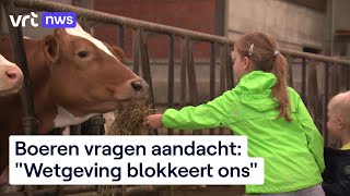 Boeren vragen aandacht op quotDag van de landbouwquot quotWetgeving blokkeert onsquot [upl. by Intirb]